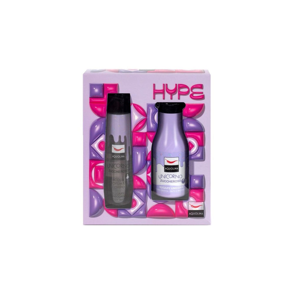 Aquolina Hype Unicorno Zuccheroso - Bagno Doccia 250 Ml + Acqua Profumata Corpo 150 Ml 
