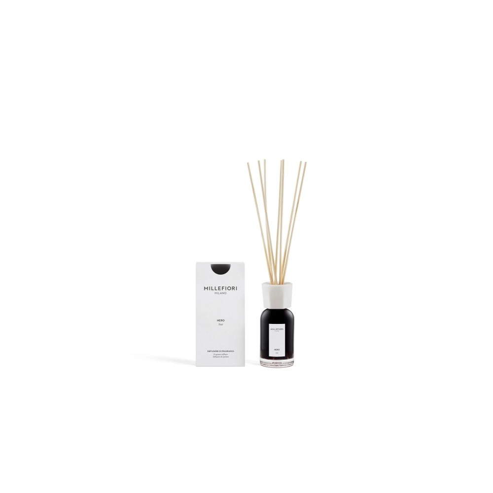 Millefiori Milano Nero - Diffusore Di Fragranza Con Bastoncini 100 Ml 