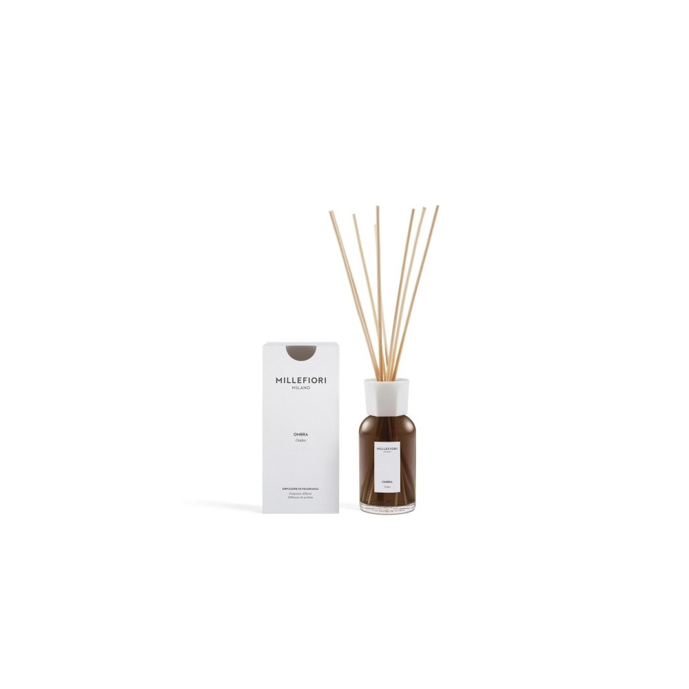 Millefiori Milano Ombra - Diffusore Di Fragranza Con Bastoncini 250 Ml 