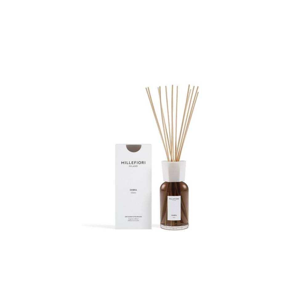 Millefiori Milano Ombra - Diffusore Di Fragranza Con Bastoncini 500 Ml 