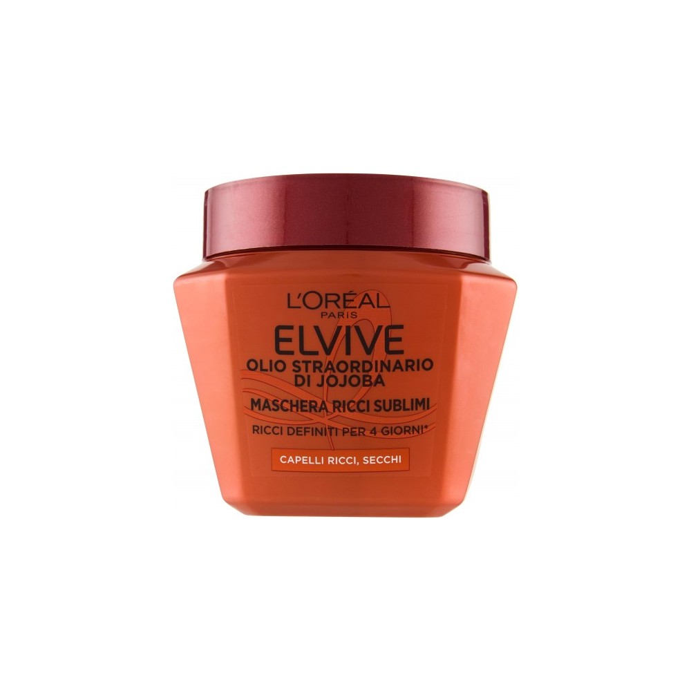 L'Oreal Paris Elvive Olio Strardinario Di Jojoba - Maschera Ricci Sublimi 300 Ml 