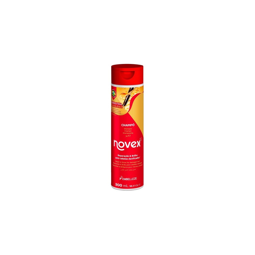Novex Queratina Brasileira - Shampoo Con Cheratina Brasiliana 300 Ml 