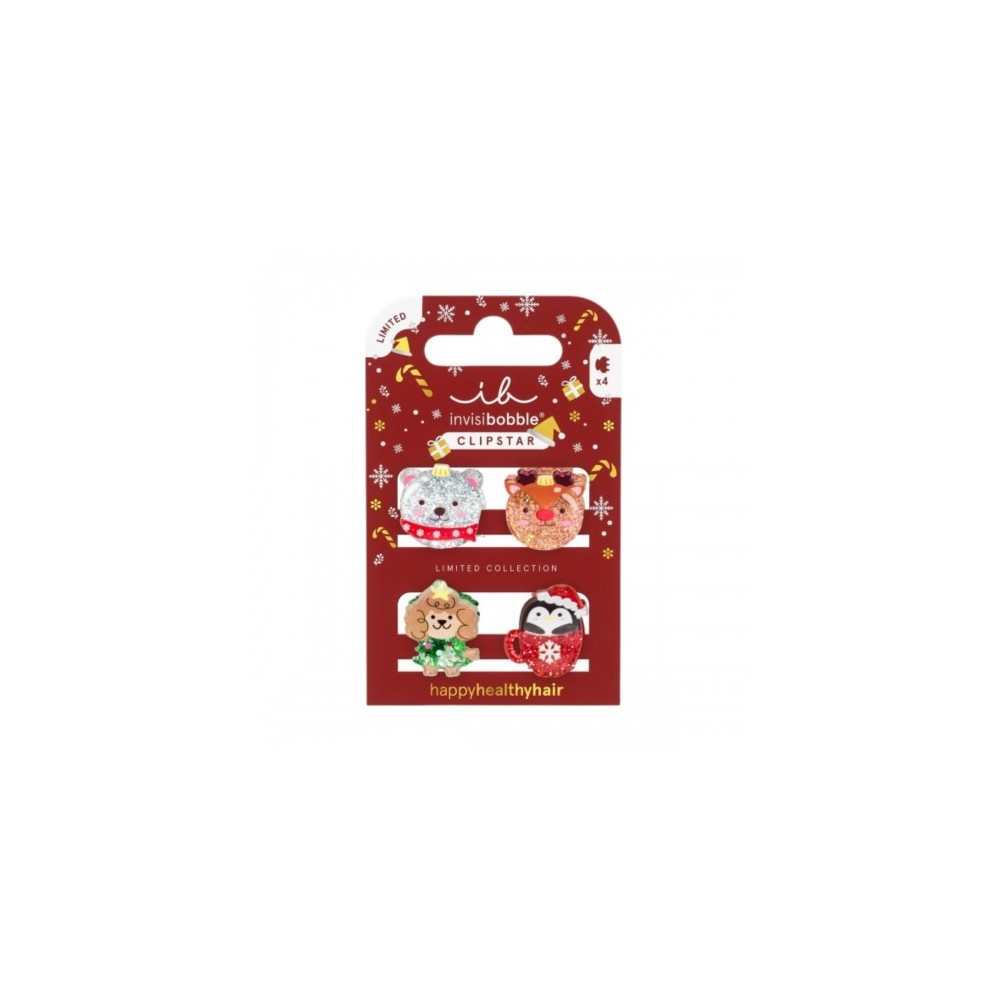 Invisibobble Clipstar Kids Sparkle In A Cup - 4 Pinze Per Capelli 