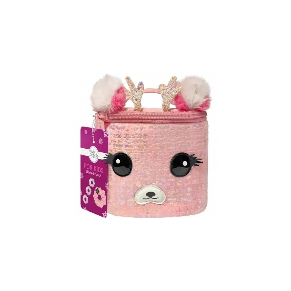 Invisibobble For Kids Limited Pouch Renna Rosa - Set Di Elastici Per Capelli 
