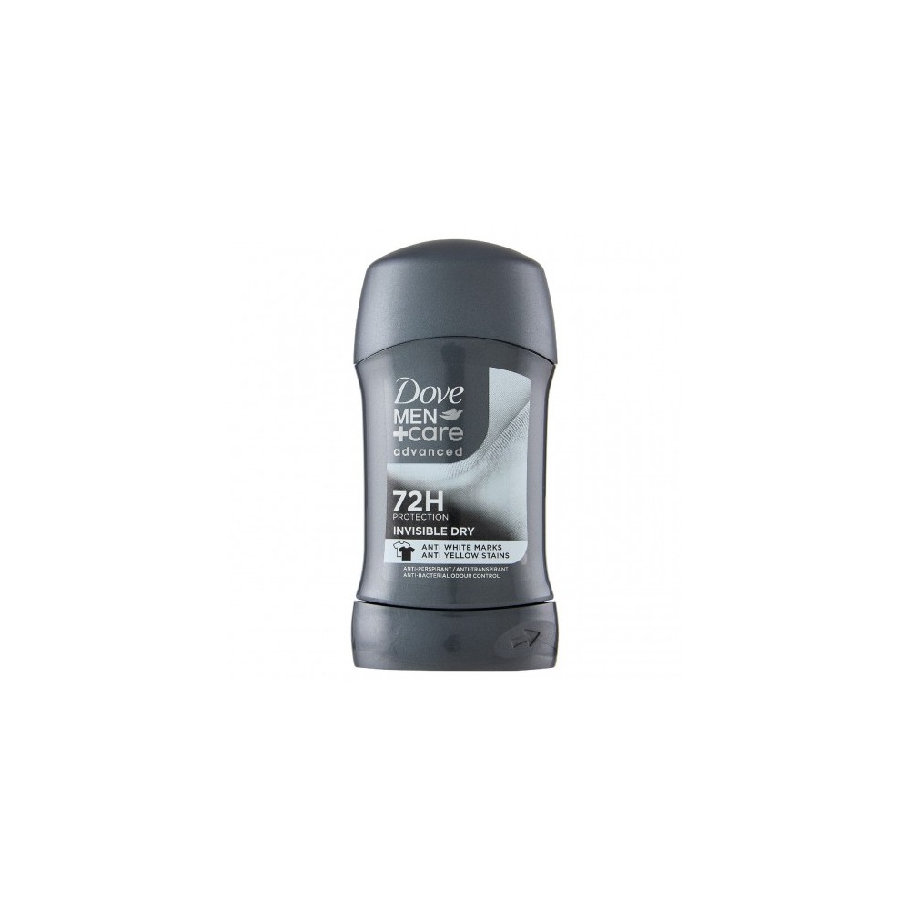 Dove Man+Care Advanced 72H Protection Invisible Dry - Deodorante Stick Anti-Traspirante 50 Ml 