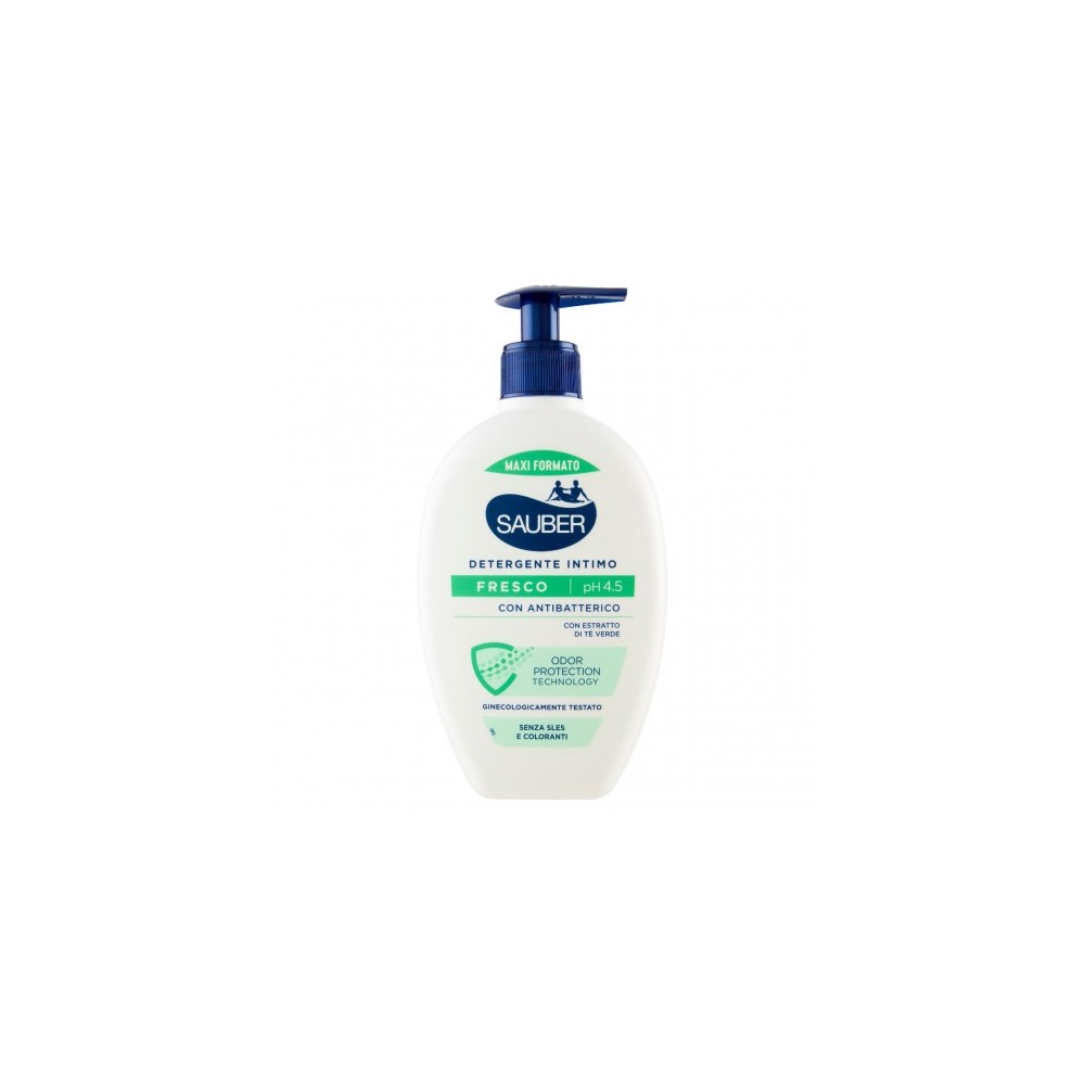 Sauber Fresco Ph 4.5 - Detergente Intimo Con Antibatterico 350 Ml 
