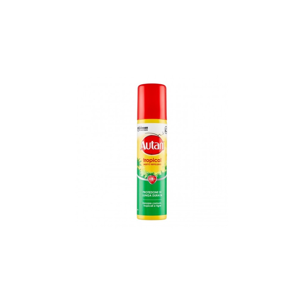 Autan Tropical - Repellente Spray Per Zanzare Comuni Tropicali E Tigre 100 Ml 