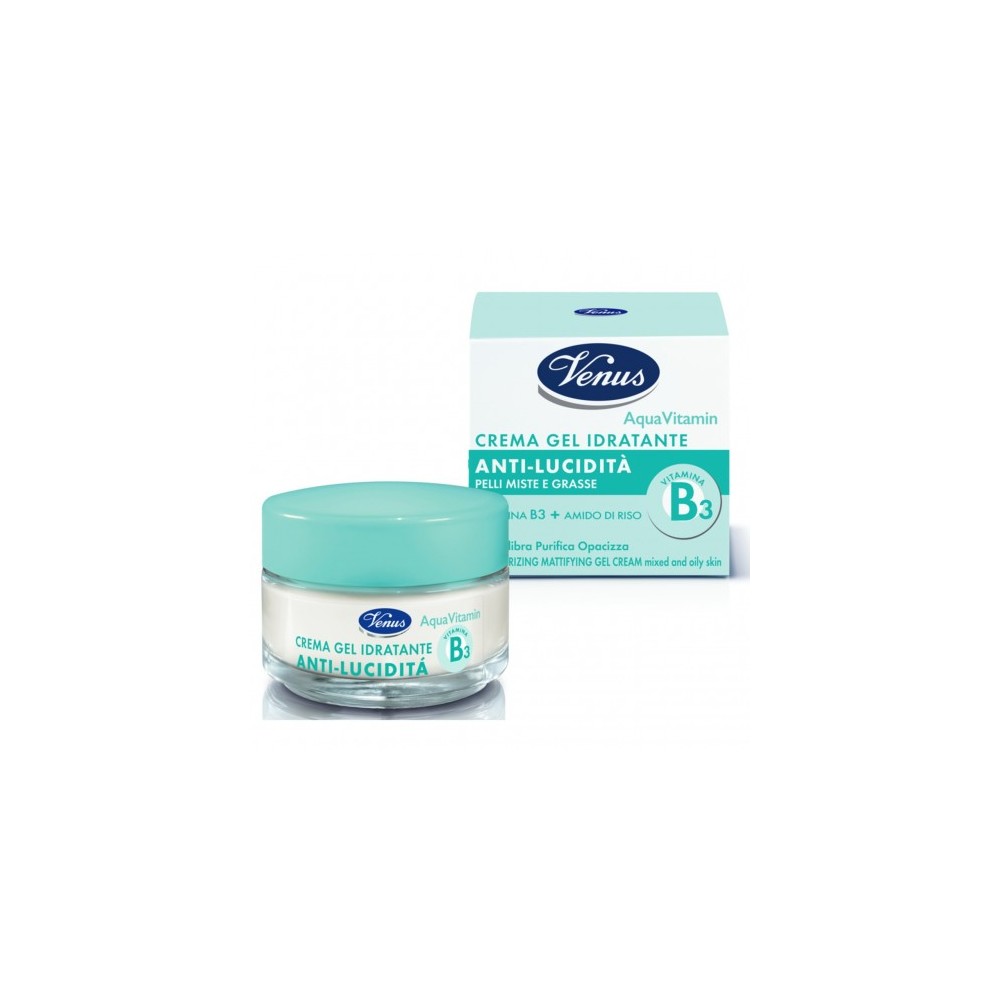 Venus Aqua Vitamin Crema Gel Idratante Anti-Lucidità 50 Ml 