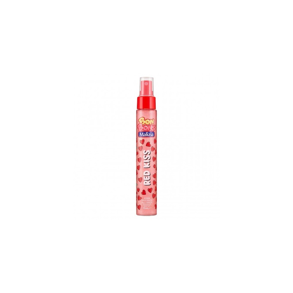 Malizia Bon Bons Red Kiss - Acqua Profumata Glitterata 75 Ml 