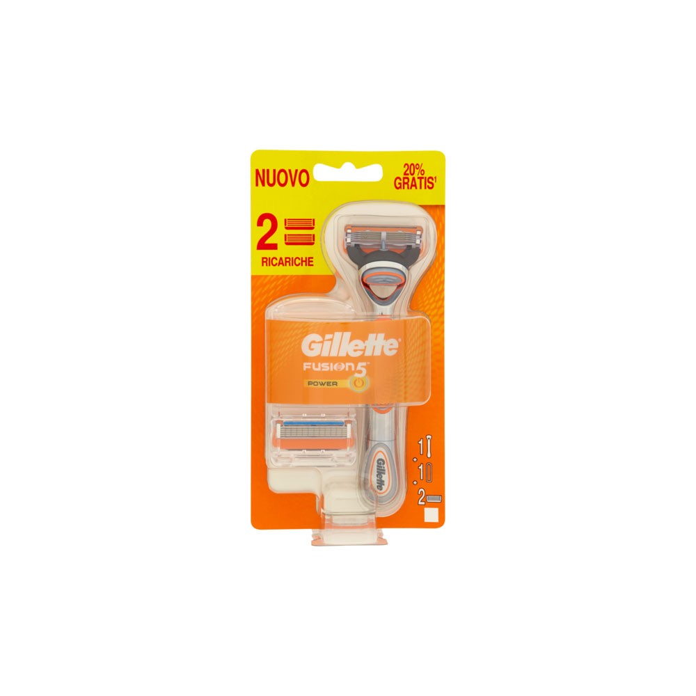 Gillette Fusion 5 Power Rasoio + 2 Ricariche 