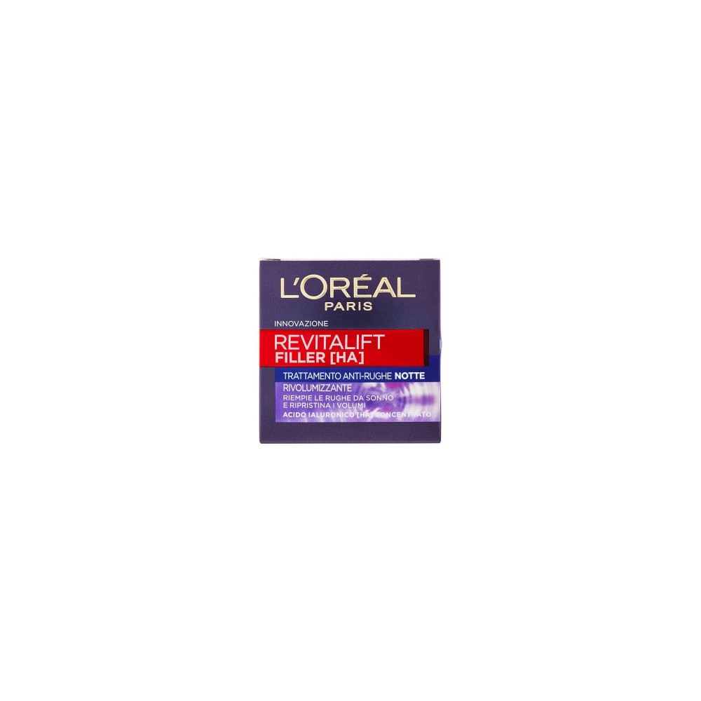 L'Oreal Paris Revitalift Filler Crema Viso Antirughe Rivolumizzante Notte 50ML 