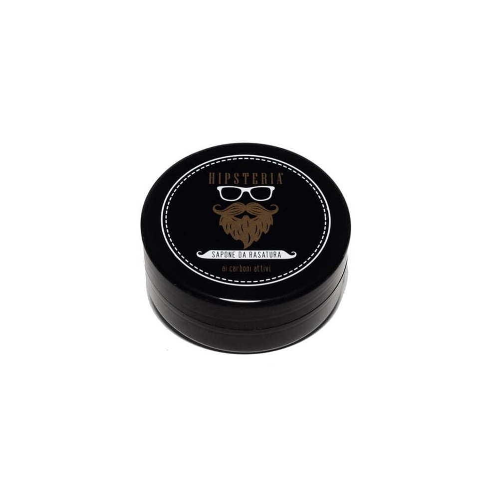 Hipsteria Sapone Nero da Rasatura Ai Carboni Attivi 100ML 