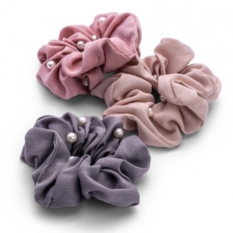 Zoe Ayla Pearl Scrunchies 3PZ