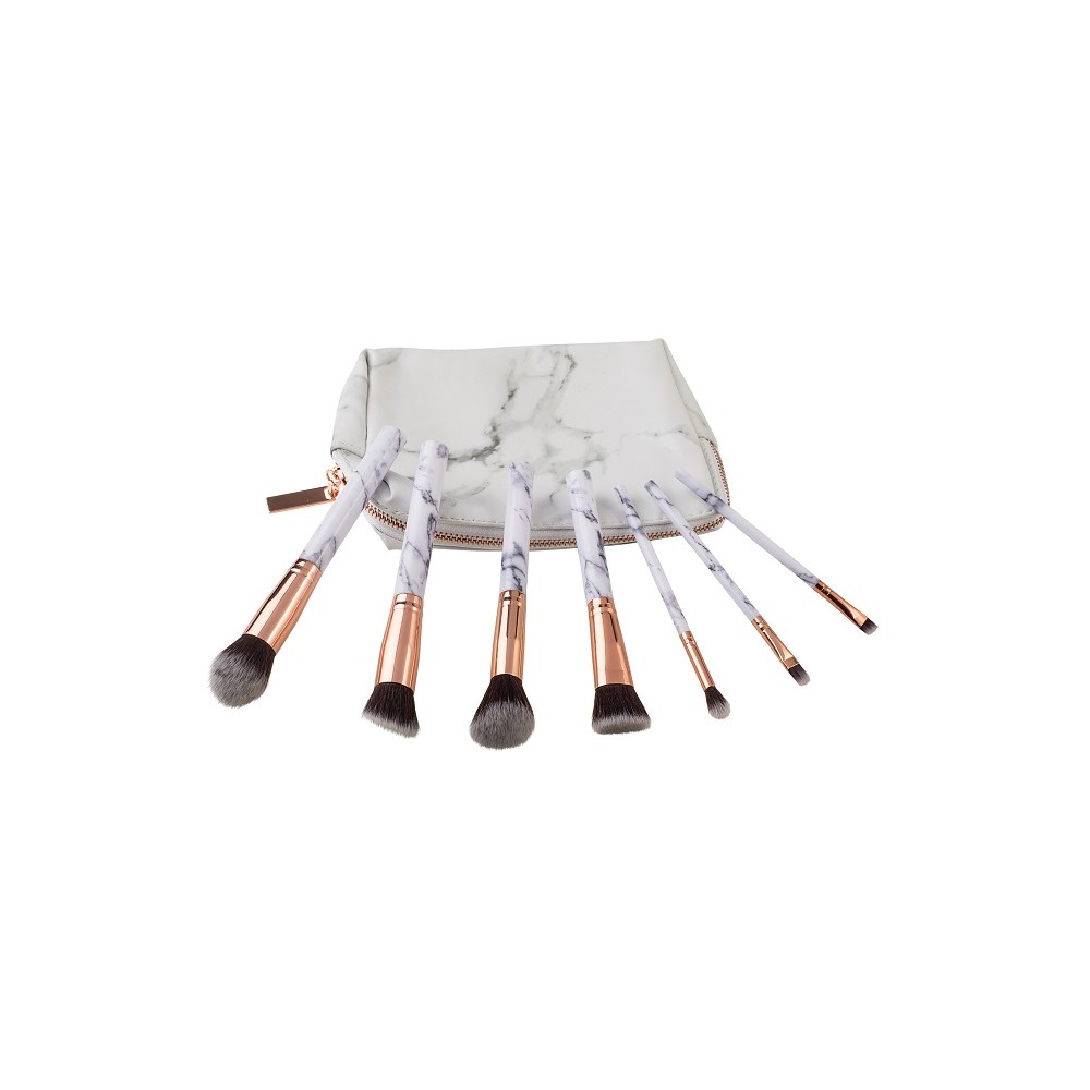 Zoe Ayla Marble Effect Make Up Brush Set  7PZ 