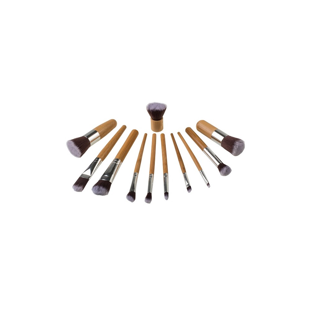 Zoe Ayla Professional Bamboo Eco Make-Up Brush Set 11PZ 