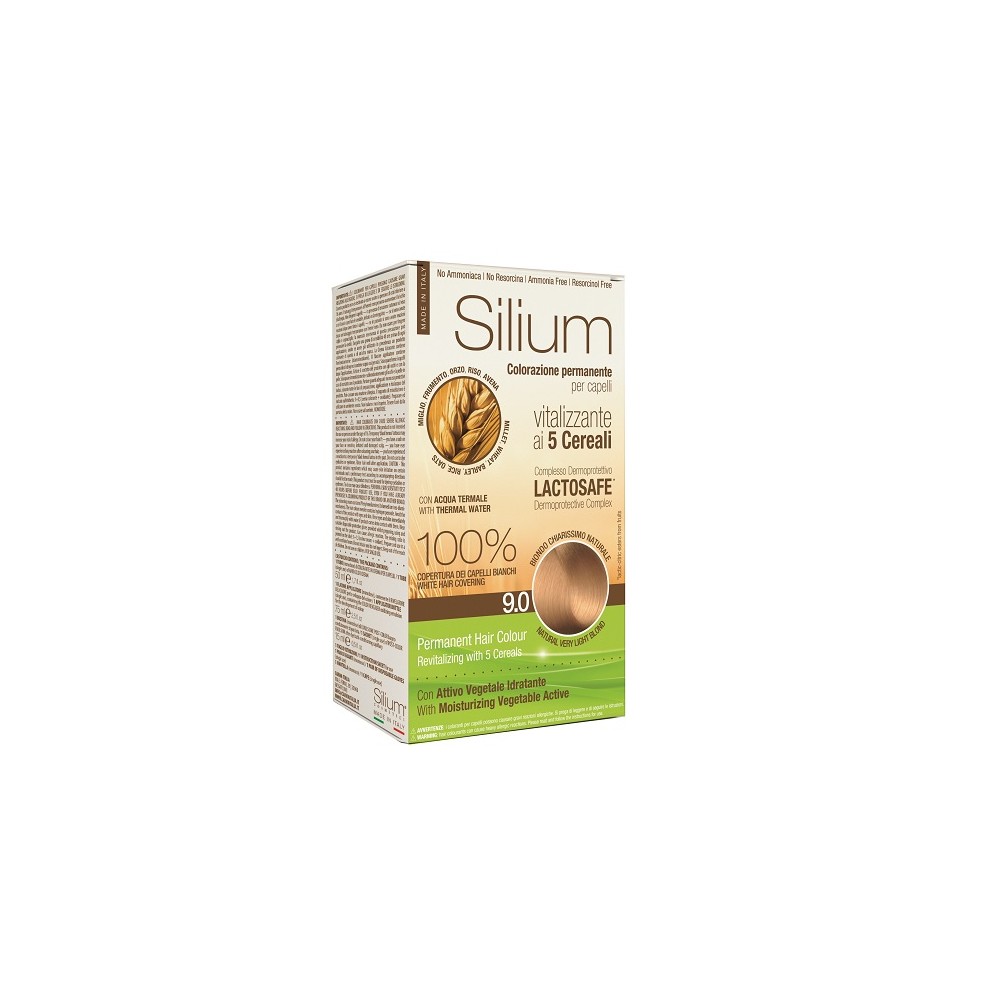Silium Colorazione Permanente ai 5 Cereali 9.0 Biondo Chiarissimo Naturale 