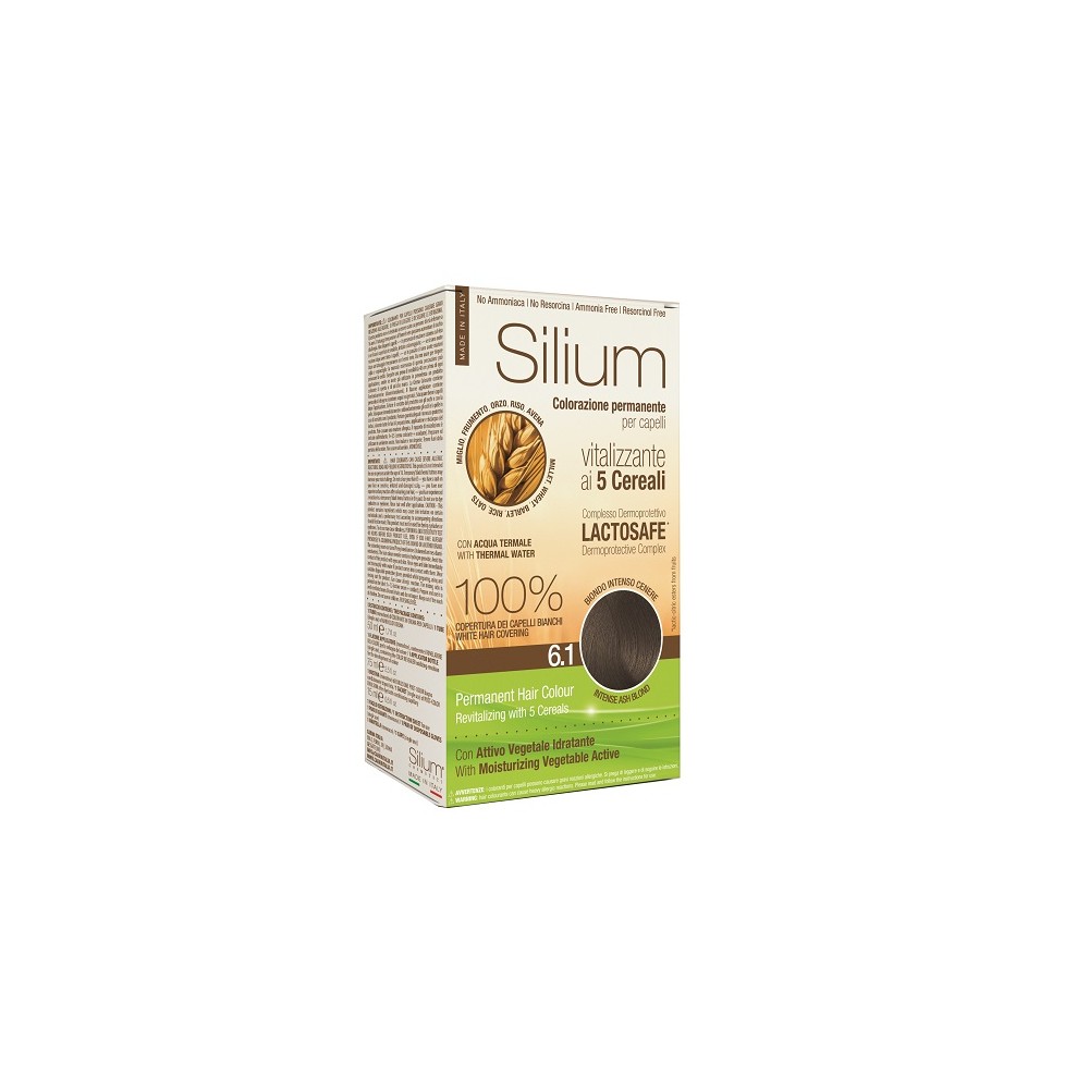 Silium Colorazione Permanente ai 5 Cereali 6.1 Biondo Intenso Cenere 