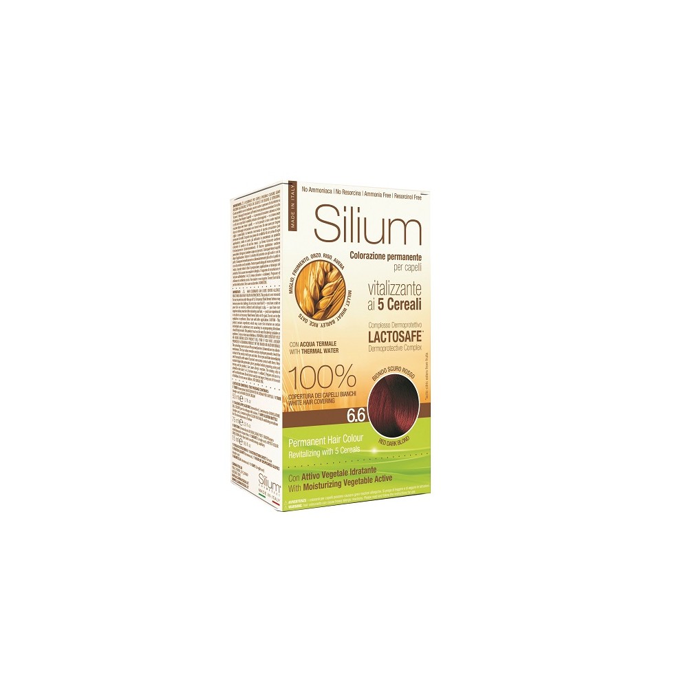 Silium Colorazione Permanente ai 5 Cereali 6.6 Biondo Scuro Rosso 