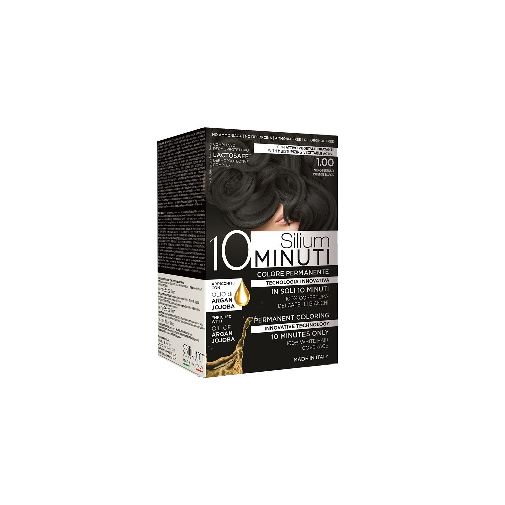 Silium 10 minuti Colorazione Permanente 1.00 Nero Intenso 