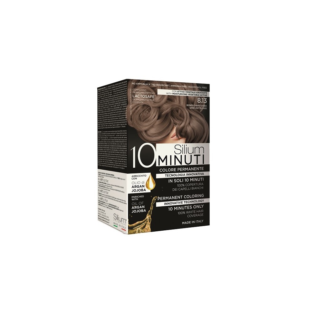 Silium 10 minuti Colorazione Permanente 8.13 Biondo Chiaro Sabbia 