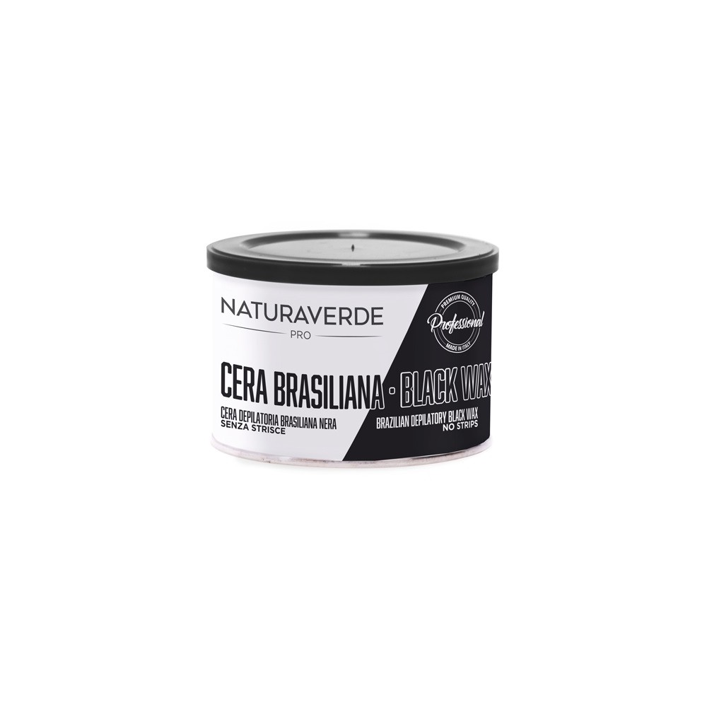 Naturaverde Pro Cera Depilatoria Brasilian Black Wax Senza Strisce 400ML 