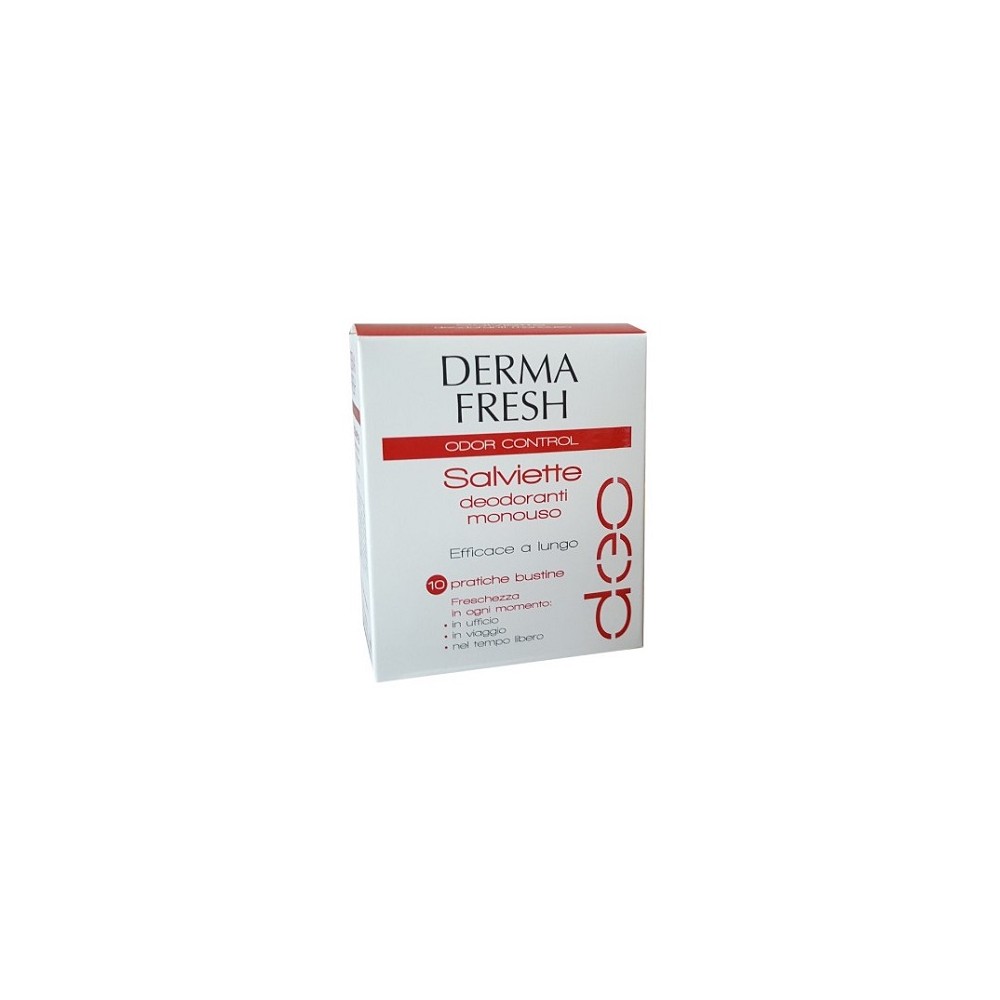 Dermafresh Odor Control Salviette Deodoranti Monouso 10PZ 