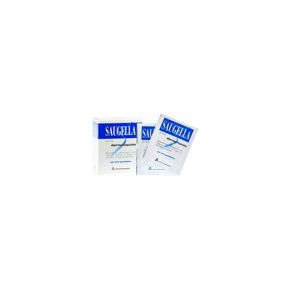 Saugella Dermoliquido Salviettine Intime Deodoranti pH 4.5 10PZ 