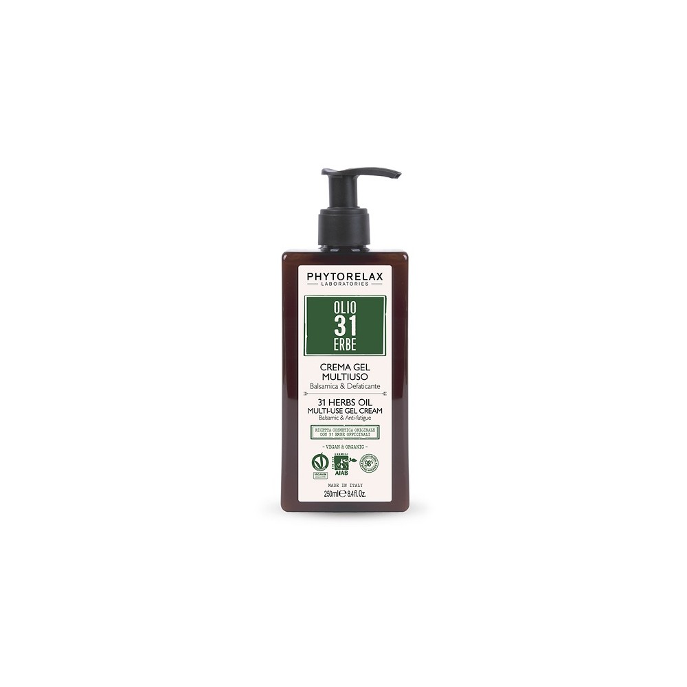 Phytorelax Olio 31 Erbe Crema Gel Multiuso Balsamica e Defaticante 250ML 
