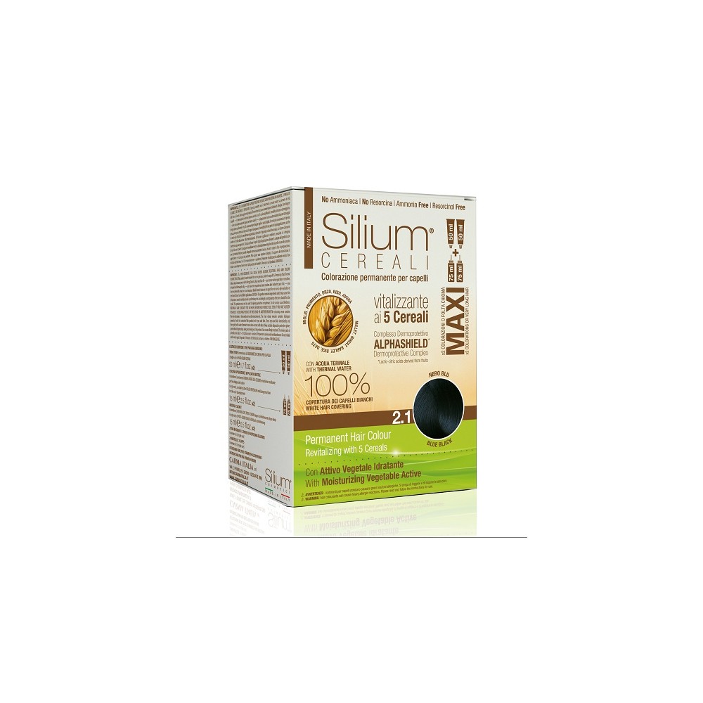 Silium Maxi Colorazione Permanente ai 5 Cereali 2.1 Nero Blu 