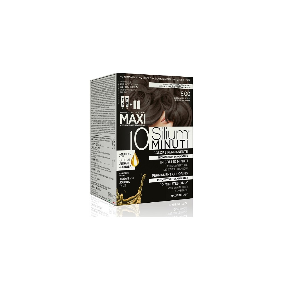 Silium 10 minuti Maxi Colorazione Permanente 6.00 Biondo Scuro Intenso 