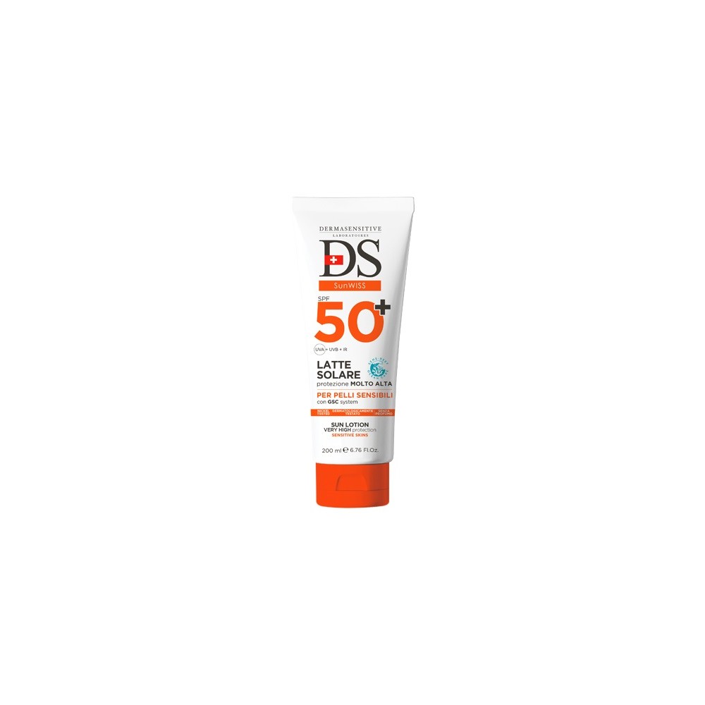 Dermasensitive DS+ Sunwiss Latte Solare SPF50+ 200ML 