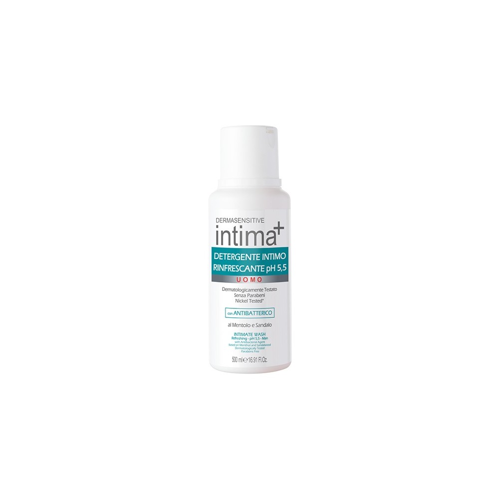 Intima+ Detergente Intimo Rinfrescante pH 5.5 Uomo 500ML 