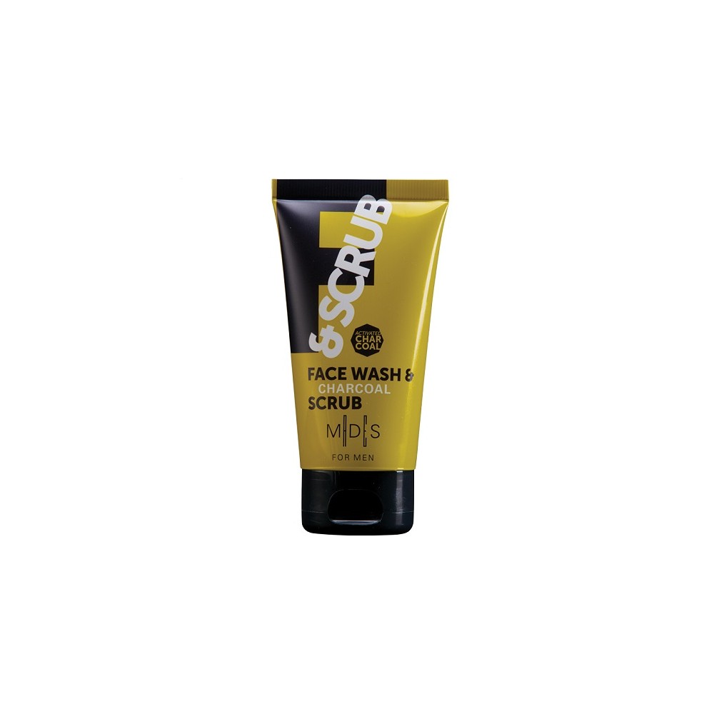 Mades Cosmetics For Men Face Wash & Charcoal Scrub 75ML 