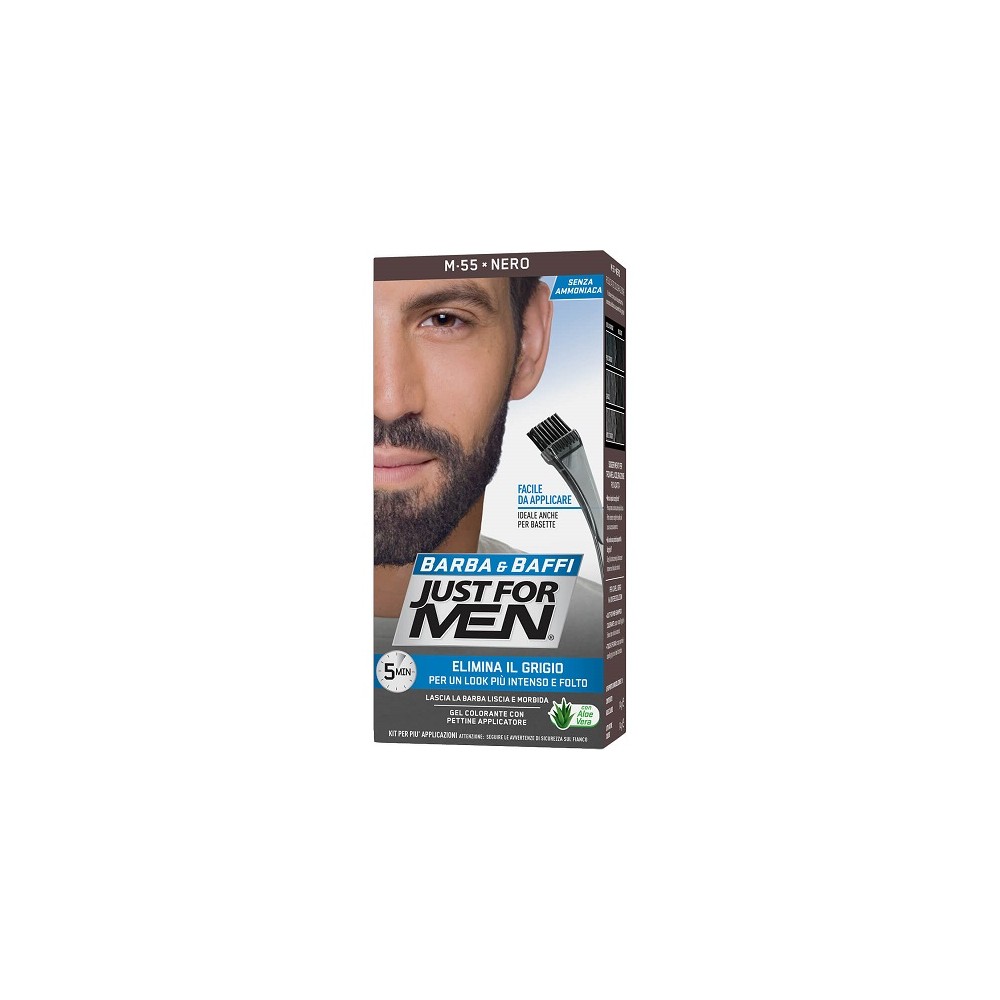 Just For Men Barba & Baffi Gel Colorante M55 Nero 
