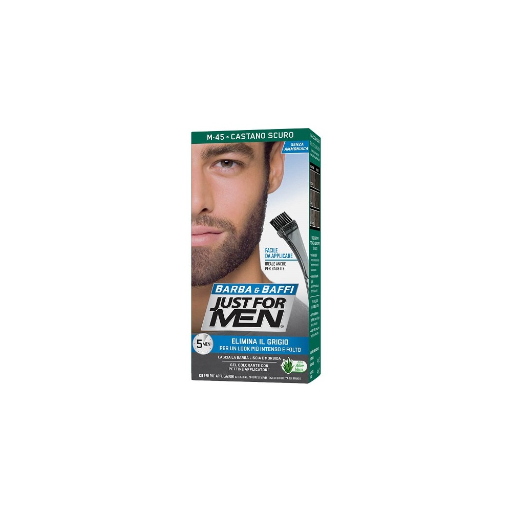 Just For Men Barba & Baffi Gel Colorante M45 Castano Scuro 