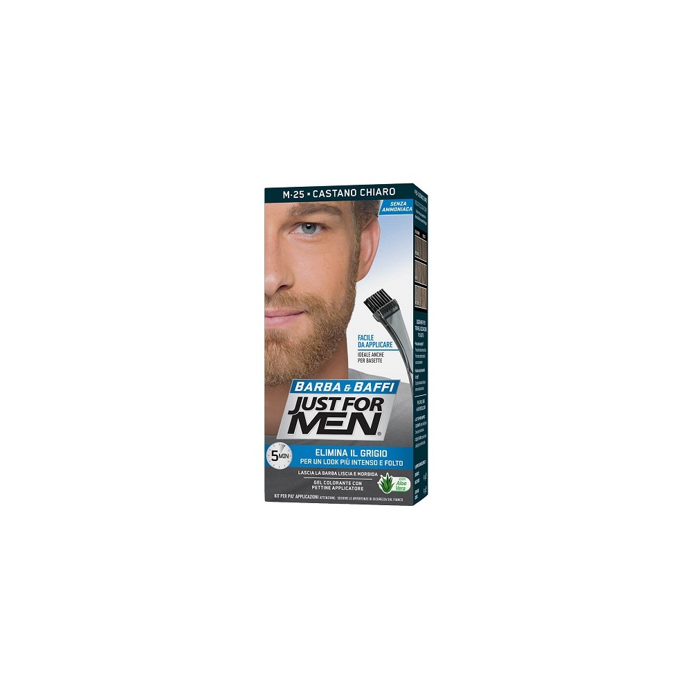 Just For Men Barba & Baffi Gel Colorante M25 Castano Chiaro 