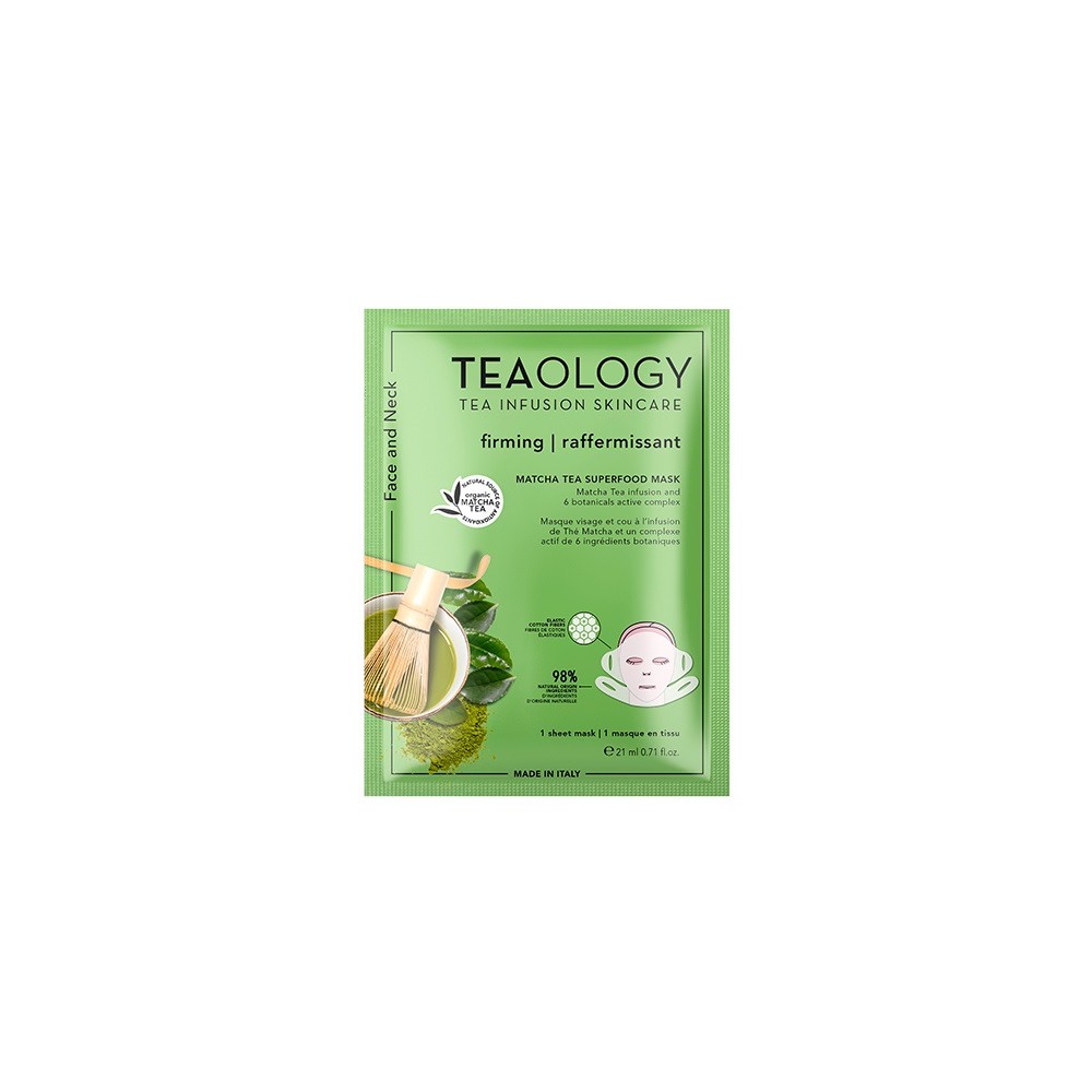 Teaology Matcha Tea Superfood Face and Neck Mask 21ML 