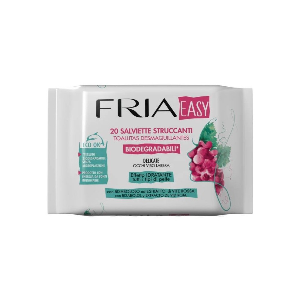 Fria Easy Salviette Struccanti Biodegradabili 20 pezzi 