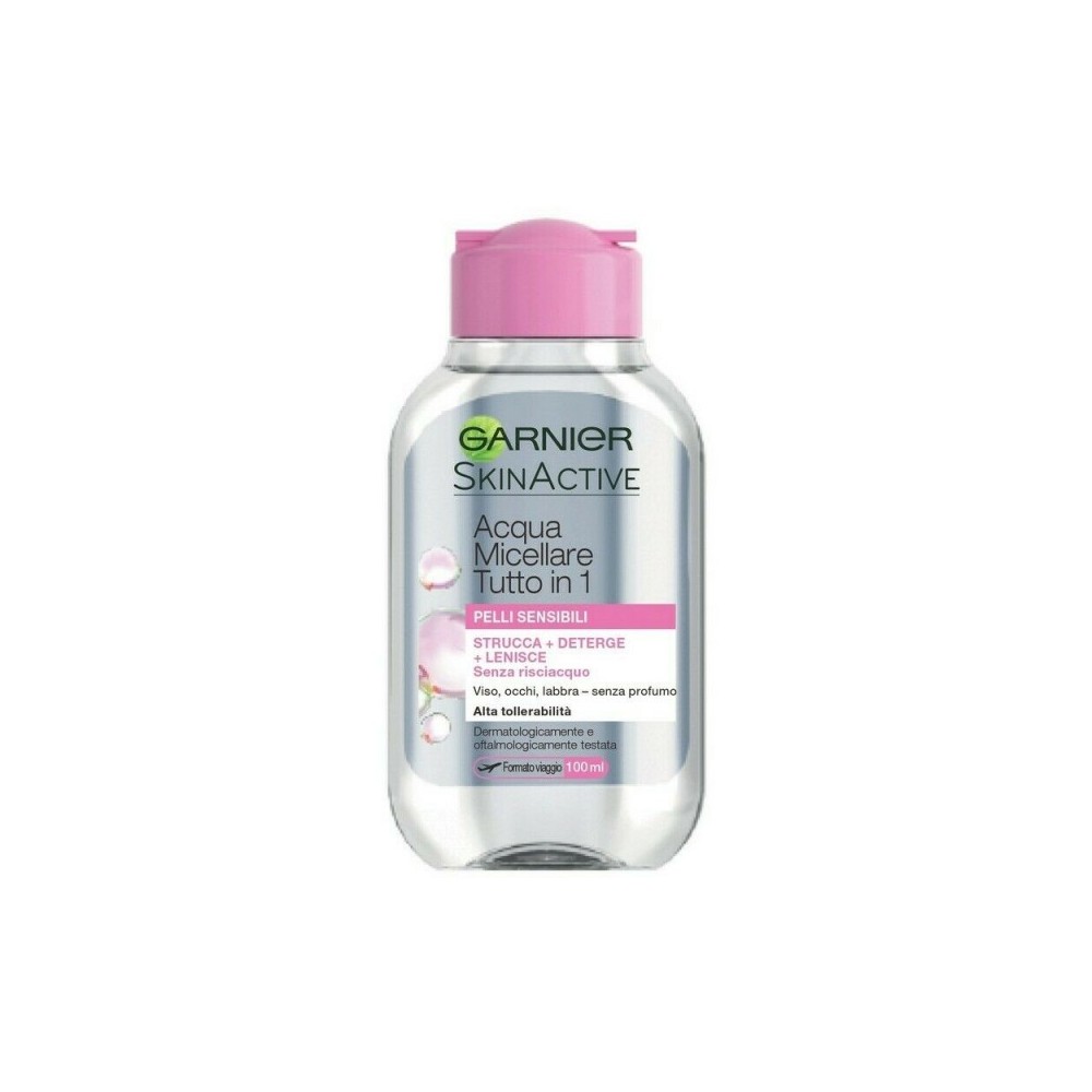 Garnier SkinActive Acqua Micellare Tutto in 1 - Detergente Viso Pelli Delicate 100 ml 