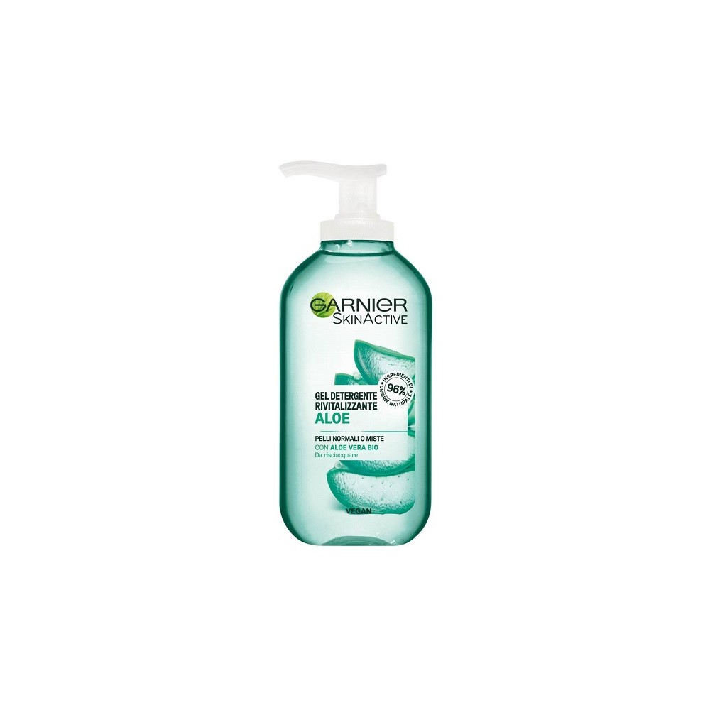 Garnier SkinActive Gel Detergente Rivitalizzante Con Aloe Vera 200 ml 