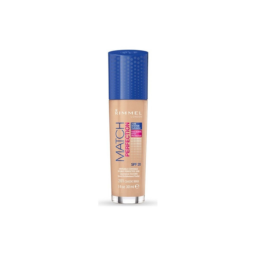 Rimmel	Match Perfection Foundation - 201 Classic Beige 