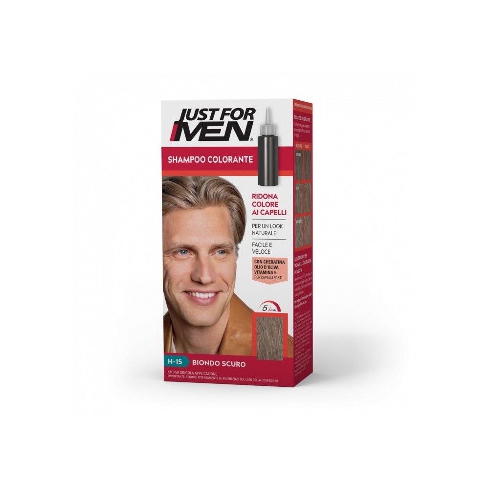 Just For Men Shampoo Colorante H-15 Biondo Scuro Naturale 