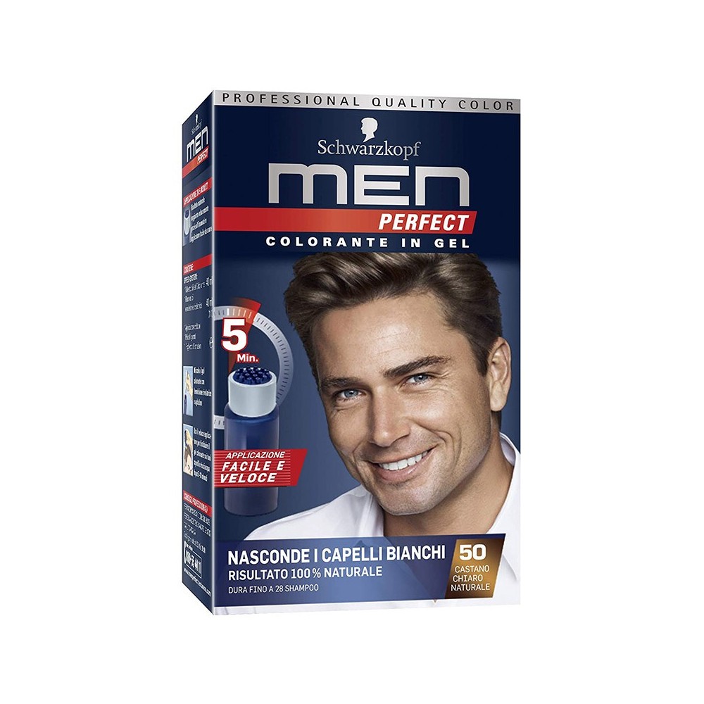 Schwarzkopf Men Perfect Colorante In Gel - 50 Castano Chiaro Naturale 