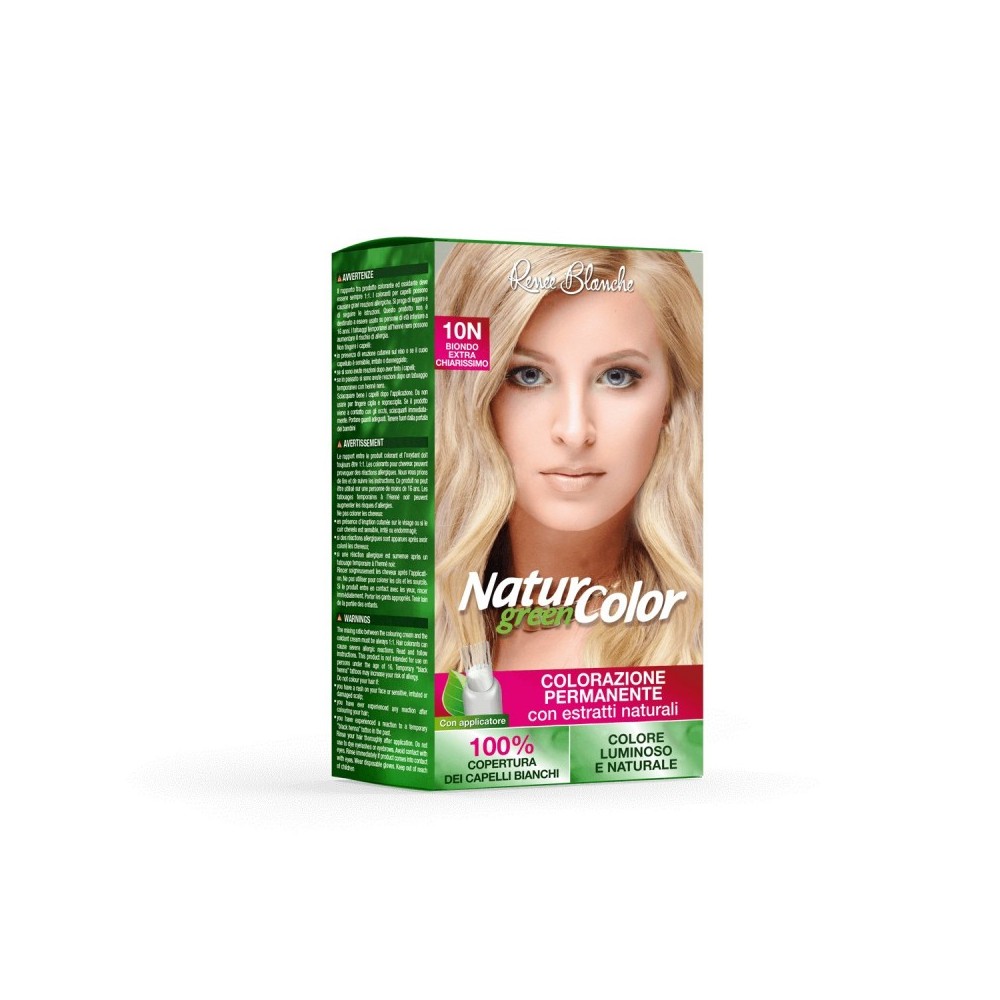 Renee Blanche Natur Color Green Colorazione Permanente Naturale 10N Biondo Extra Chiarissimo 