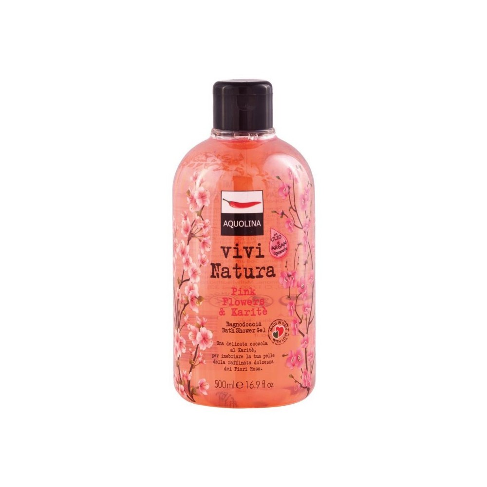 Aquolina Vivi Natura Pink Flowers & Karitè Bagnodoccia 500ML 