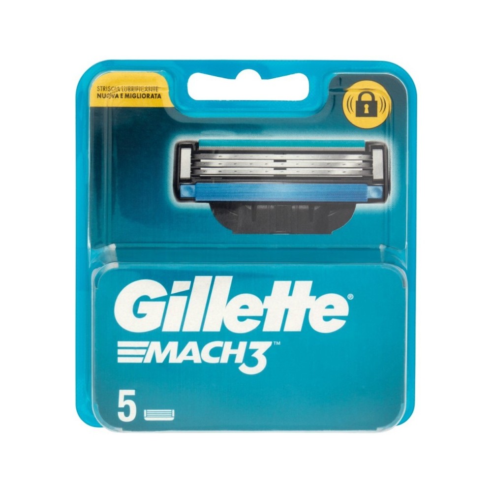 Gillette Mach3 Lame Standard 5 Pezzi 