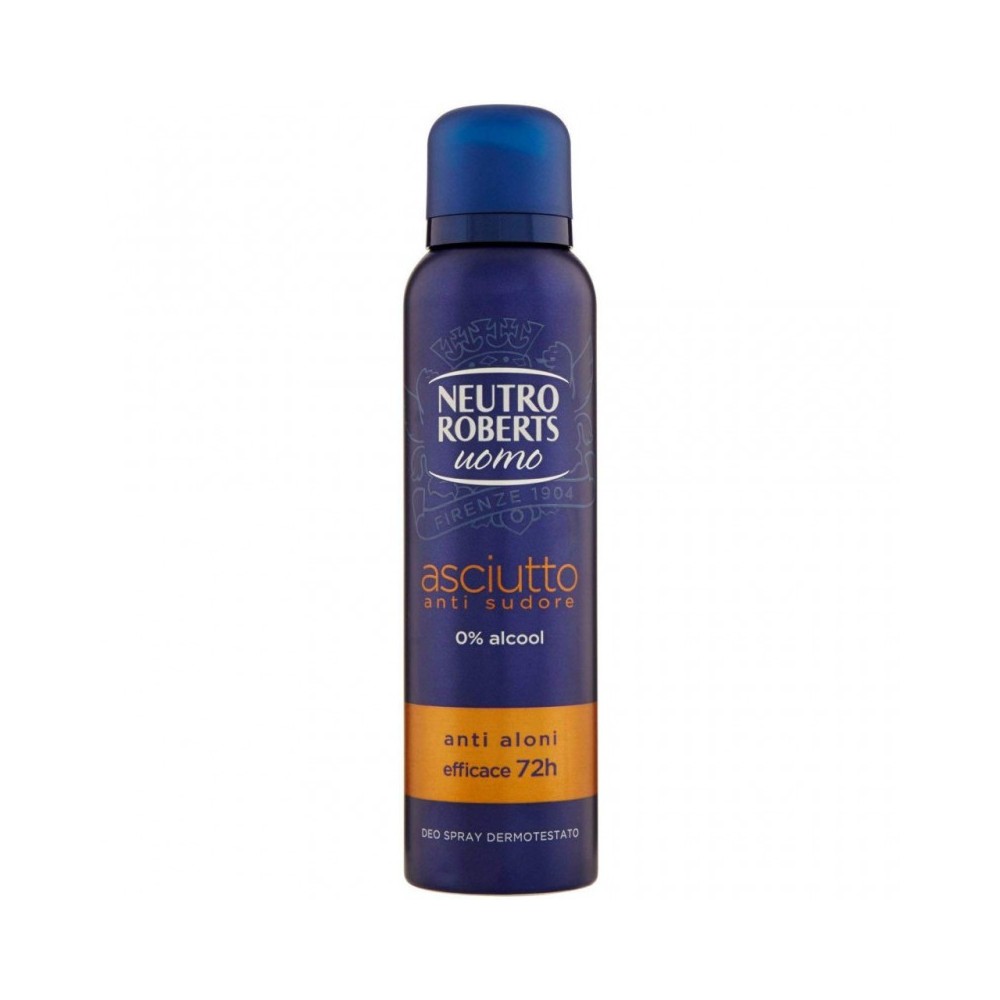 Neutro Roberts Uomo Deodorante Spray Asciutto Anti Sudore 150 ml 