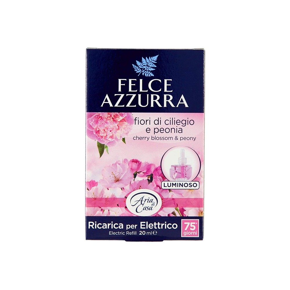 Felce Azzurra Aria di Casa Fiori di Ciliegio e Peonia Ricarica Diffusore Elettrico 