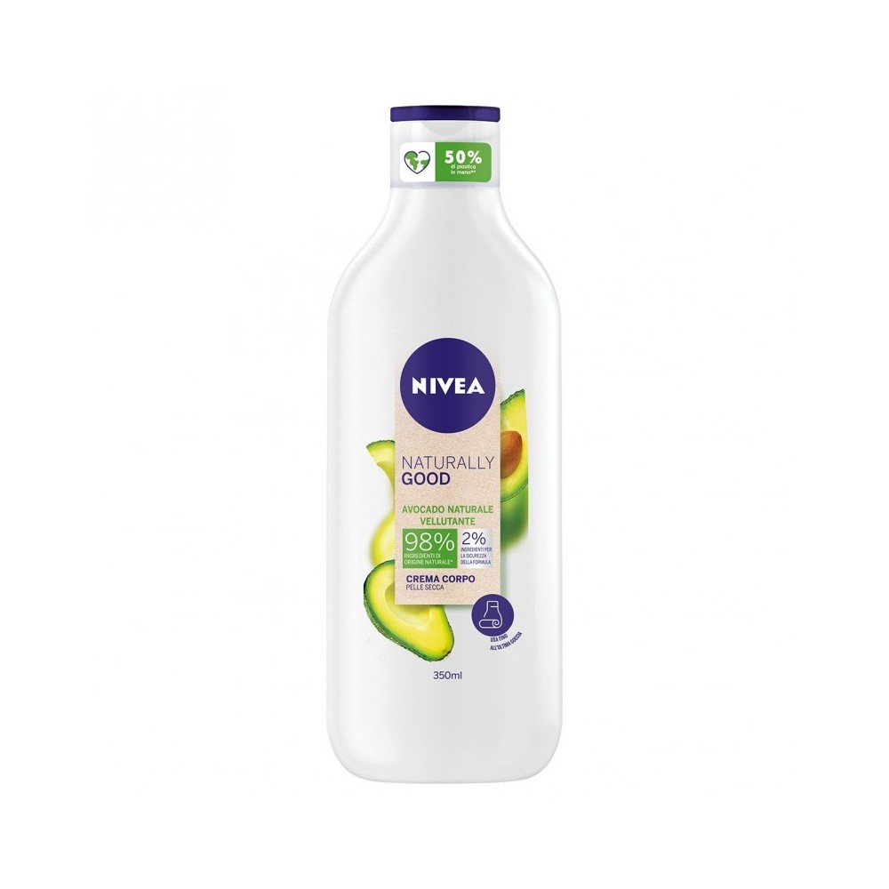 Nivea Naturally Good Crema Corpo Pelle Secca Con Avocado 350 ml 