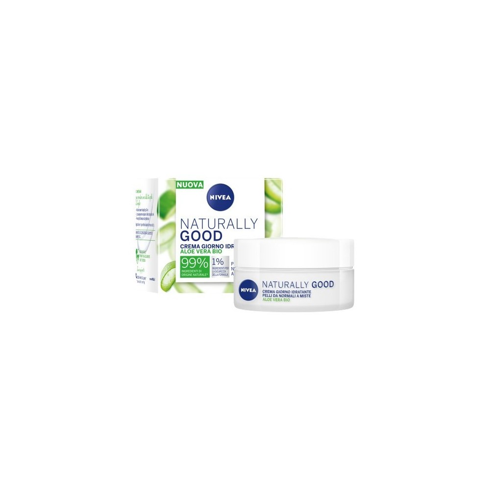 Nivea Naturally Good Crema Giorno Idratante Aloe Vera Bio 50 ml 